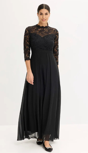 Maxikleid mit spitze - mit,