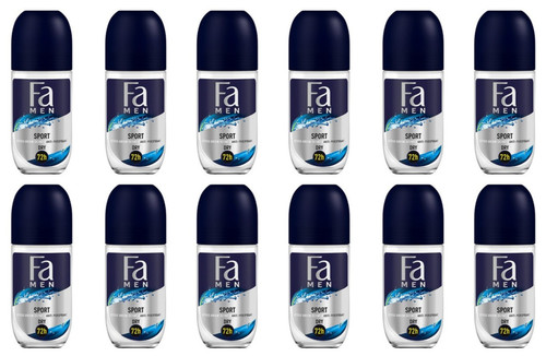 12x men sport deo roll - fa, roll-on