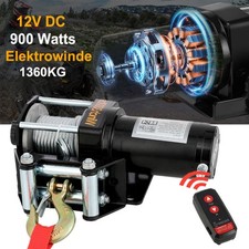 Elektrische Offroad Seilwinde Elektrowinde Motorwinde Offroadwinde 12V 1360kg