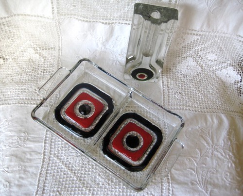 Vintage pop art glas set - art,