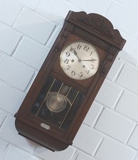 seltene mechanische Wanduhr Halbstundenschlag Art Dèko 1930er Jahre