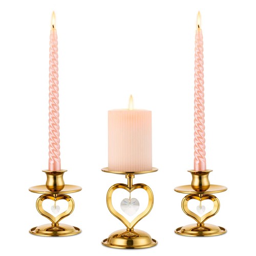 Gold metall kerzenständer - metall, mit