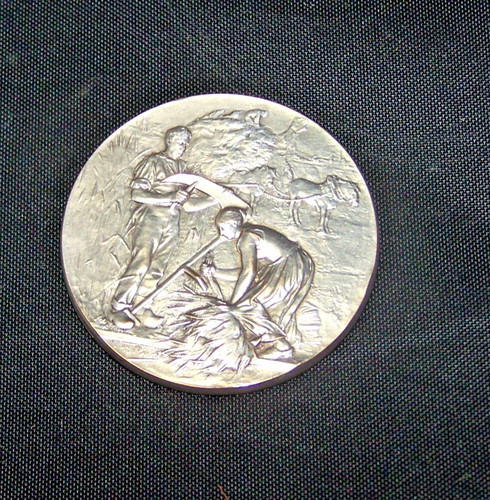 Bronzemedaille versilbert