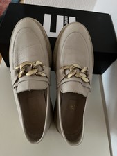 CINQUE Leder Loafer Slipper College Schuhe Leder beige Gr. 40