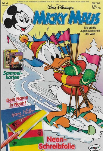 Micky maus 1992 mit - maus, nr.4