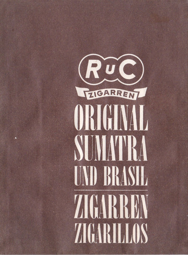 Zigarrentüte marke ruc rinn - marke, (rinn