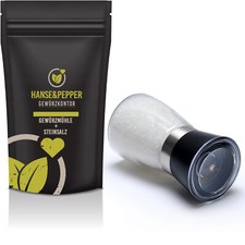 Gewürzmühle mit Keramikmahlwerk gefüllt mit 210g Steinsalz