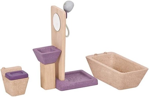 Bad puppenstube kinder - puppenstube, holz