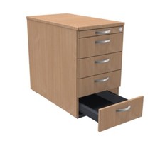 Anstellcontainer TEN 72cm hoch 4 Schubladen Standcontainer Schreitischcontainer