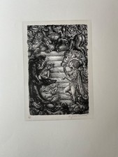 Andreas Paul Weber, original Lithographie, signiert,