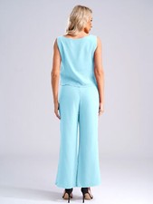 DE iEFiEL Damen Elegant Abendanzug Sets 3-Teiliges Set Cocktail Party Hosenanzug