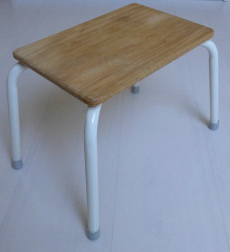 Vintage hocker mit tritt - hocker,