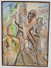 Mario Salmaso Large Painting Oil on Canvas 1964, Pietà, cm  90x70