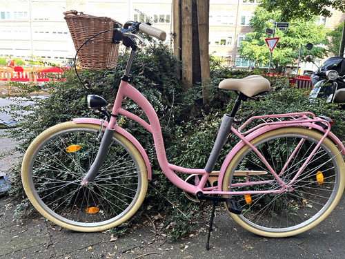 Milord fahrrad rosa - fahrrad, rosa/beige.