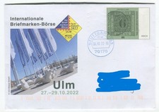 Seltene Ganzsache Ulm Briefmarken Börse 2022 mit Fehldruck