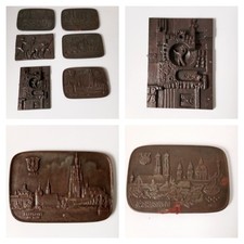 BUDERUS KUNSTGUSS PLAKETTEN 6 Stück dabei Karl Franke