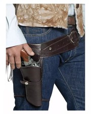 Brauner Cowboy Holster mit Gürtel
