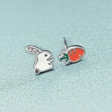 Ohrstecker Hase & Karotte