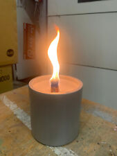 Schmelzlicht grau Outdoor Wachs Kerze Reste Tischfeuer aus Alu