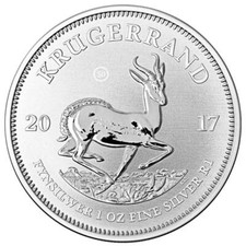 Krügerrand 1 Oz Silber Münze - 50 Jahre Krügerrand mit Markierung RAR