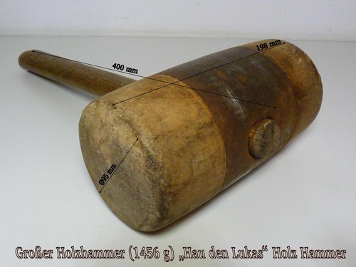 Großer holzhammer - (1456, g)