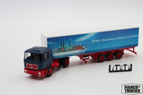 Herpa man f90 koffersattelzug - herpa,