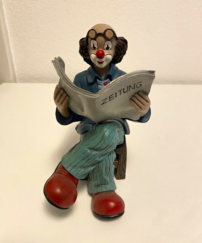 Gilde clown figur - clown, zeitung