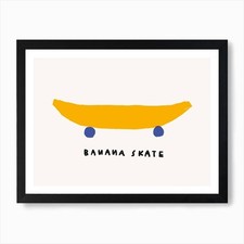 Banana Skate Kunstdruck