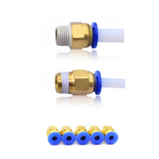 5x Pneumatik 3/8" Kupplung Steckverbinder Druckluft Schlauchverbinder 4mm 6mm