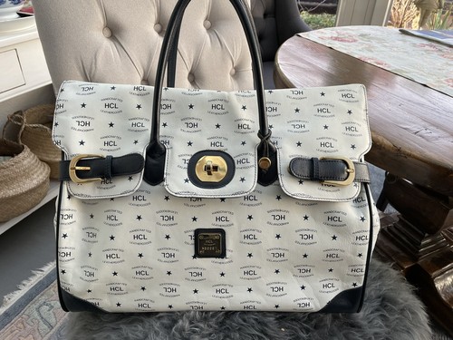 Hcl reisetasche weiß blau - reisetasche, weiß/blau