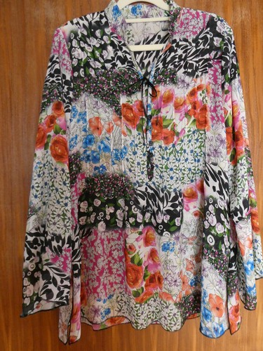 Bluse tunika m bunt - gr.,