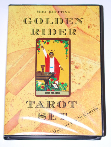 Golden rider tarot set - golden,