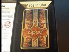Zippo Solid Brass Logo With