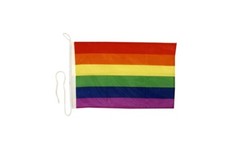 Regenbogen Bootsfahne