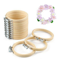 Stickrahmen Bambus runde