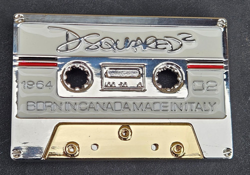 Weißmetall retro kassette - weißmetall,