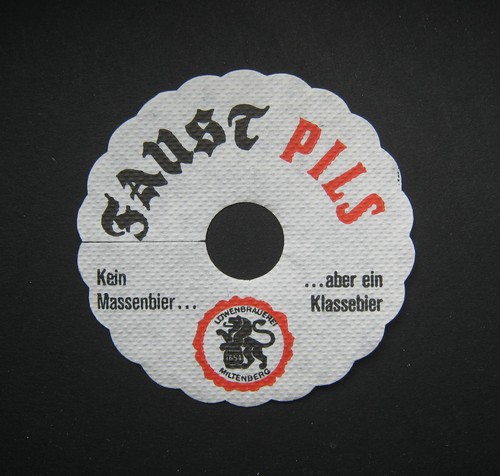 Faust pilsdeckchen coaster - pilsdeckchen,