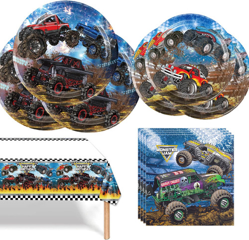 Monster truck partygeschirr - monster,