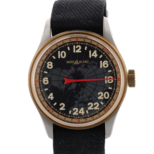 Montblanc 1858 einzeigeruhr - montblanc,