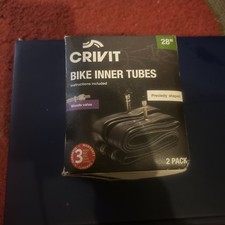 Crivit Fahrradschlauch 28" Hölzer Ventil 2er Pack BRANDNEU KOSTENLOSER VERSAND