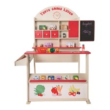 Roba Kids Verkaufsstand Kaufmannsladen mit Zubehör Tante Emma TOP