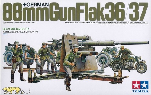 Tamiya 35017 8cm flak 37 - 8,8cm, 36/37