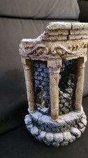 Aquarium Deko Säule Tempel Turm Höhle Mauer antik Fisch hardscape Kunstharz