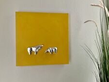 Original Kunstobjekt Bull and Paket Mattias Rachel 3 D Collage