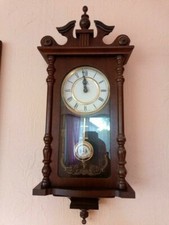 Wanduhr Pendeluhr, Meisteranker R & A, Antik, Holz, dunkelbraun