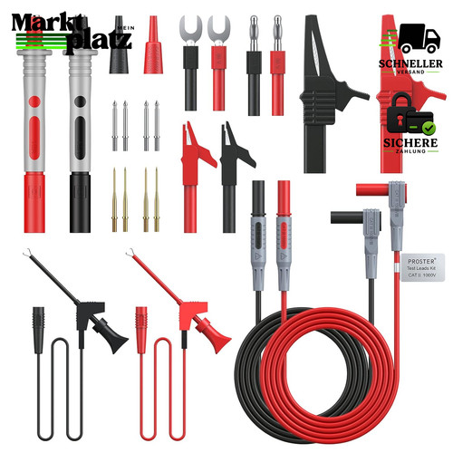Multimeter messleitungen set - messleitungen, 8