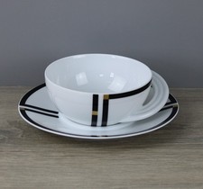 Rosenthal Cupola Nera Teetasse mit Untertasse Unterteller Untere Ø 10,2 cm TOP