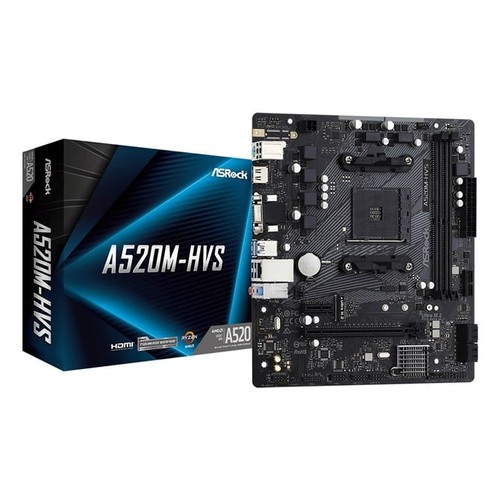 Asrock a520m hvs amd - a520m-hvs, a520