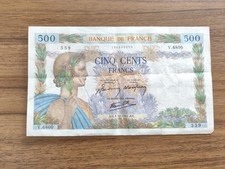 BILLET 500 FRANCS LA PAIX 1942