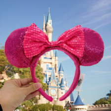 Minnie Maus Hot Pink Glitter
